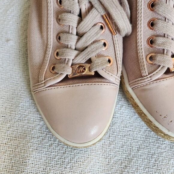 Michael Kors Woman's Kristy Slide Heel Cap Espadrille Sneakers Pink, Size: 9.5 - Picture 4 of 8